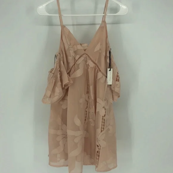 LOVERS + FRIENDS WISHFUL DRESS BLUSH FLORAL NEW - Picture 5 of 8